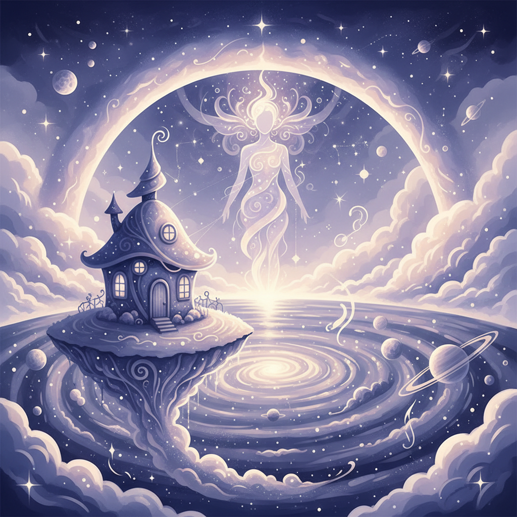 What Does Your First House Reveal About Your Self-Identity? — soft cosmic illustration